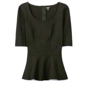 Aritzia Babaton Peplum Top Black - M